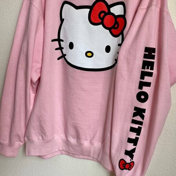 Sanrio Hello Kitty Pink Sweatshirt with Printed Design Size Large - Picture 3 of 7